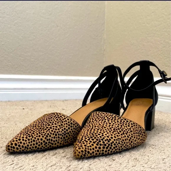Crown Vintage Vavi Pump Tan/Black Cheetah Print Calf Hair - Main Image